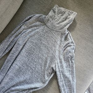 Aritzia long sleeve Grey turtleneck dress XXS